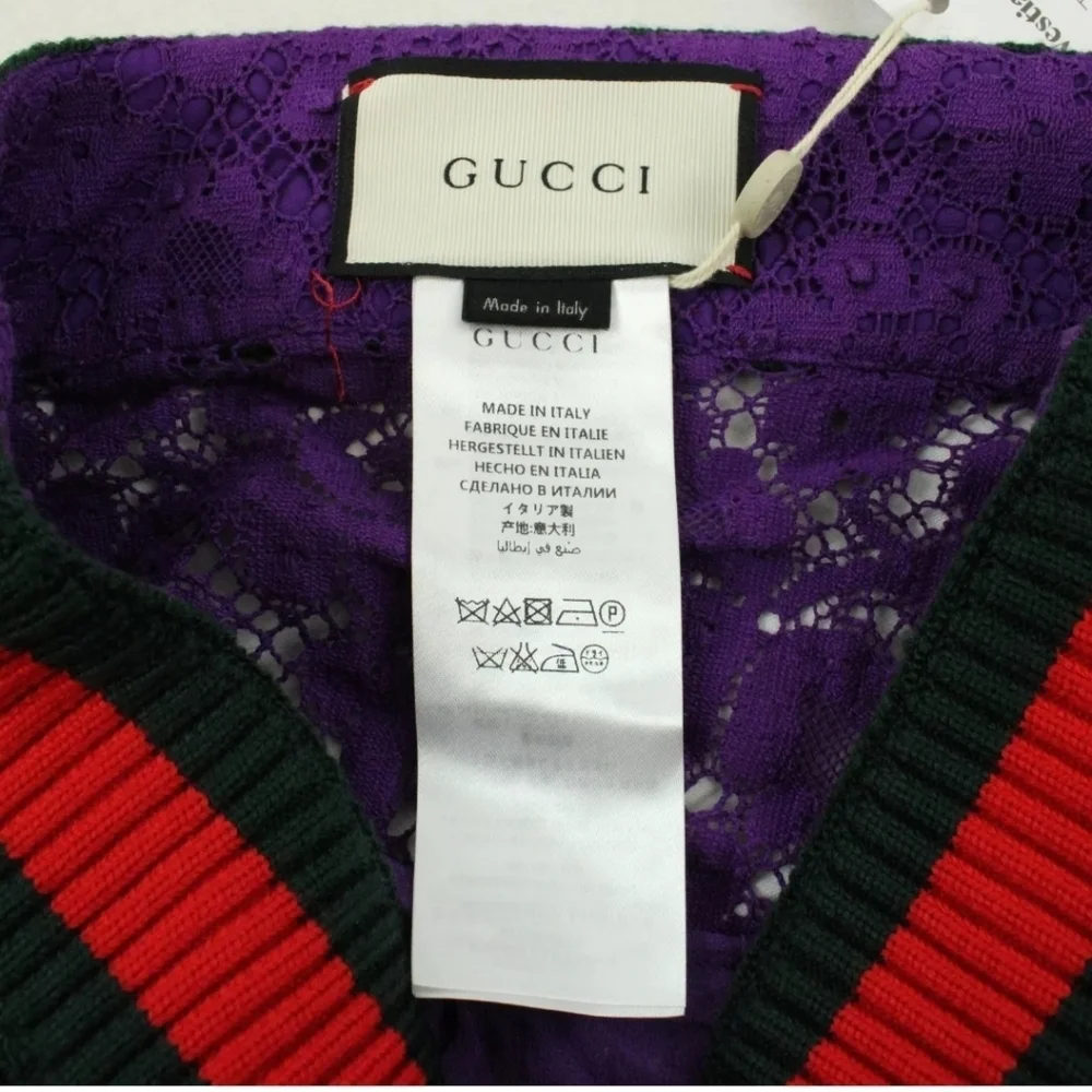 Gucci Cluny Lace Skirt SZ 42 - Picture 9 of 12